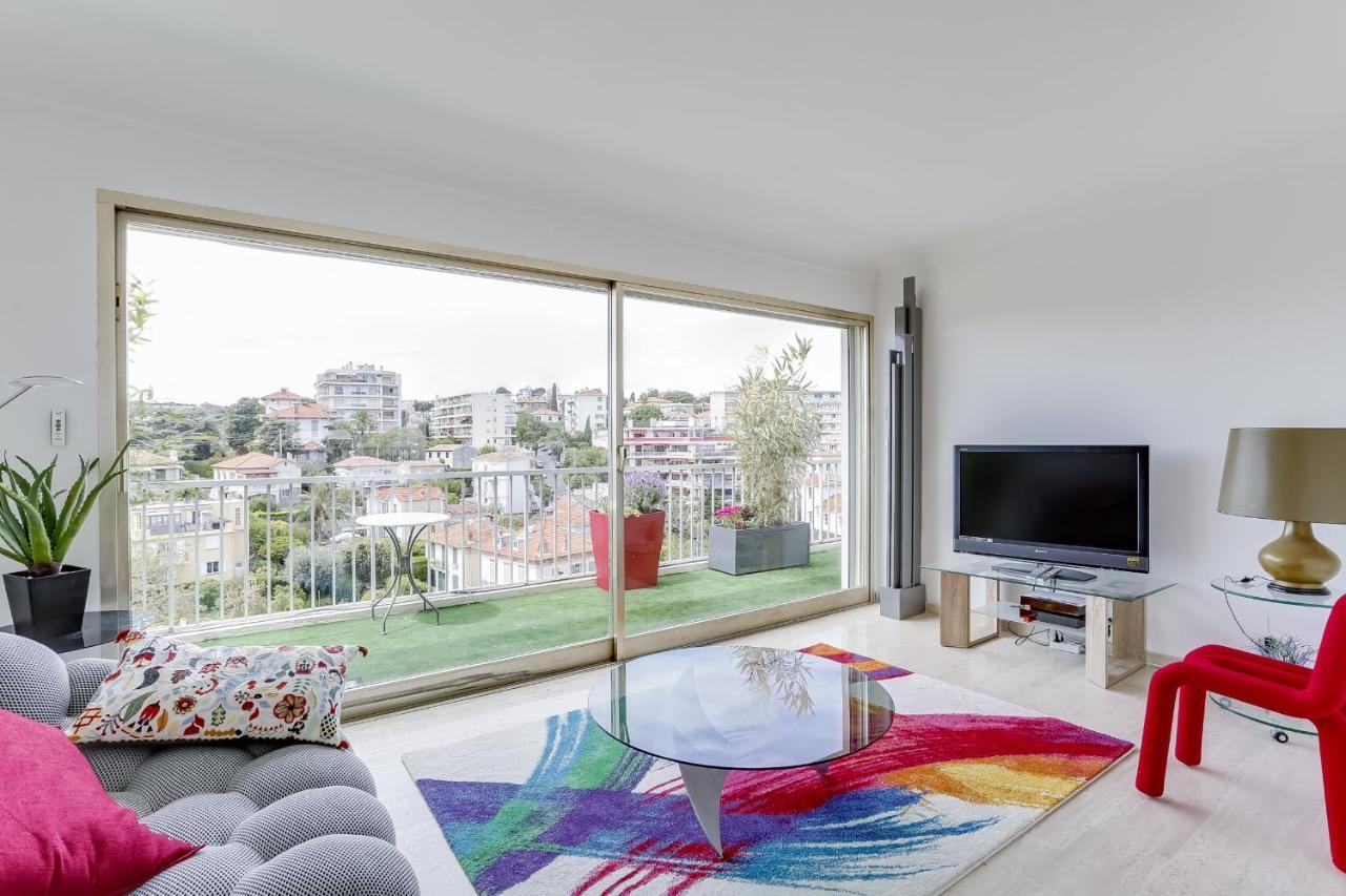 Immogroom - Apartment With Terrace - Ac - Parking Cannes Luaran gambar