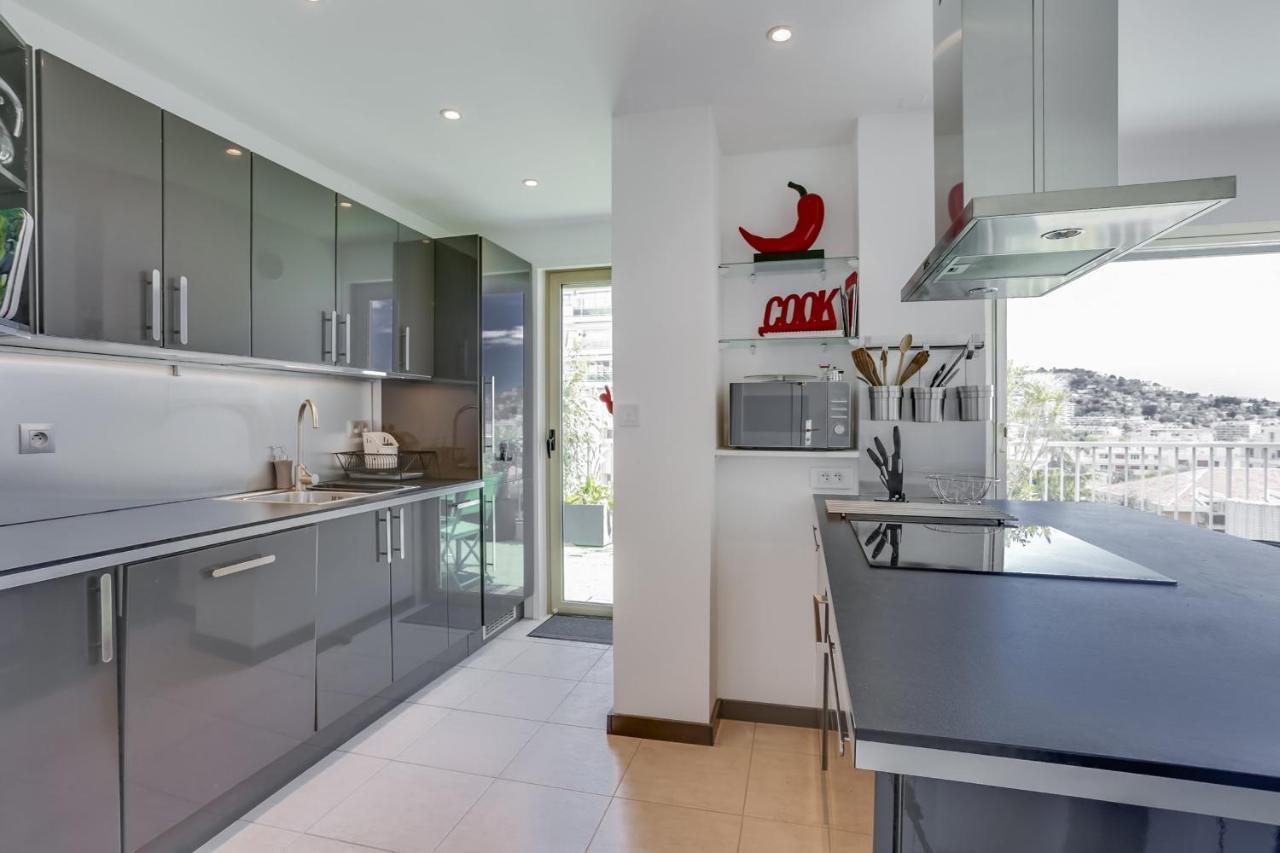 Immogroom - Apartment With Terrace - Ac - Parking Cannes Luaran gambar
